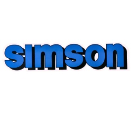 Aufkleber / Schriftzug "SIMSON" für Tank, blau 