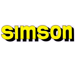 Aufkleber / Schriftzug "SIMSON" für Tank, gelb 
