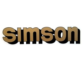 Aufkleber / Schriftzug "SIMSON" für Tank, gold 