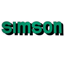 Aufkleber / Schriftzug "SIMSON" für Tank, grün 