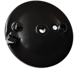 Bremsschild hinten - schwarz - mit Loch für Bremskontakt - mit Aufnahme für Bowdenzug - KR51/1 