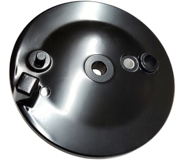 Bremsschild hinten - schwarz PPB - mit Loch für Bremskontakt - ohne Aufnahme für Bowdenzug 