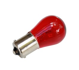 Kugellampe 12V 21W BA15s - rot - Bremslicht 