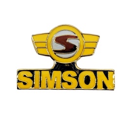 PIN SIMSON Logo - gelb/rot 