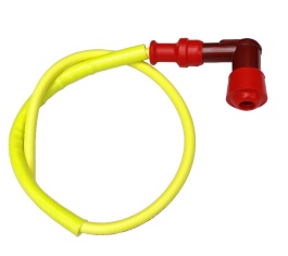 Rennkerzenstecker SET NGK SPORT mit gelben hochleistungs Silikonkabel und Phenolharzstecker 