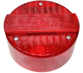 Rücklichtkappe ø 120 mm für Bremsschlußleuchte BSL, - rot - 3 Schrauben - Lichtaustritt 8520.26-200 