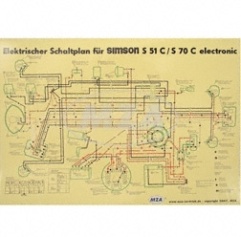 Schaltplan (40x57cm) S51C, S70C 6V electronic 