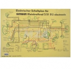 Schaltplan (69x49cm) S51B2 electronic 