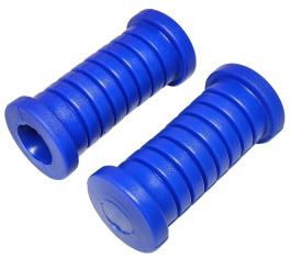 SET: Fußrastengummi (links u. rechts) - blau - ca. 92 mm lang 