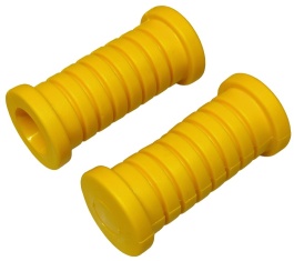 SET: Fußrastengummi (links u. rechts) - gelb - ca. 92 mm lang 