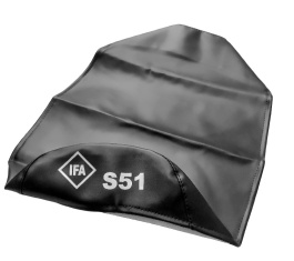 Sitzbezug "IFA S51" - schwarz, glatt - S51 