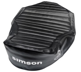 Sitzbezug "SIMSON" - schwarz, strukturiert - S51E Enduro 
