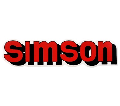 Aufkleber / Schriftzug "SIMSON" für Tank, rot 