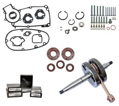 Set: alle Teile zur Regenerierung: Motor komplett - für Simson S50 von AKF