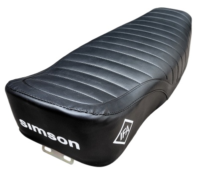 Sitzbankbezug mit IFA LOGO für Simson S51 Neu schwarz strukturiert gesteppt 