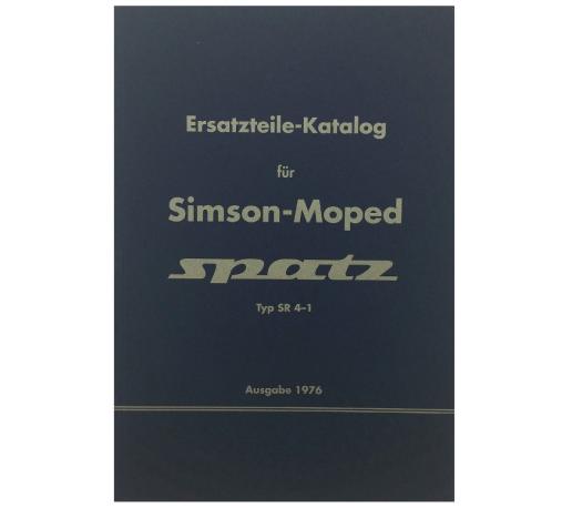 Ersatzteilkatalog, Ersatzteilliste für Simson Moped Spatz SR4-1 - Ausgabe 1976