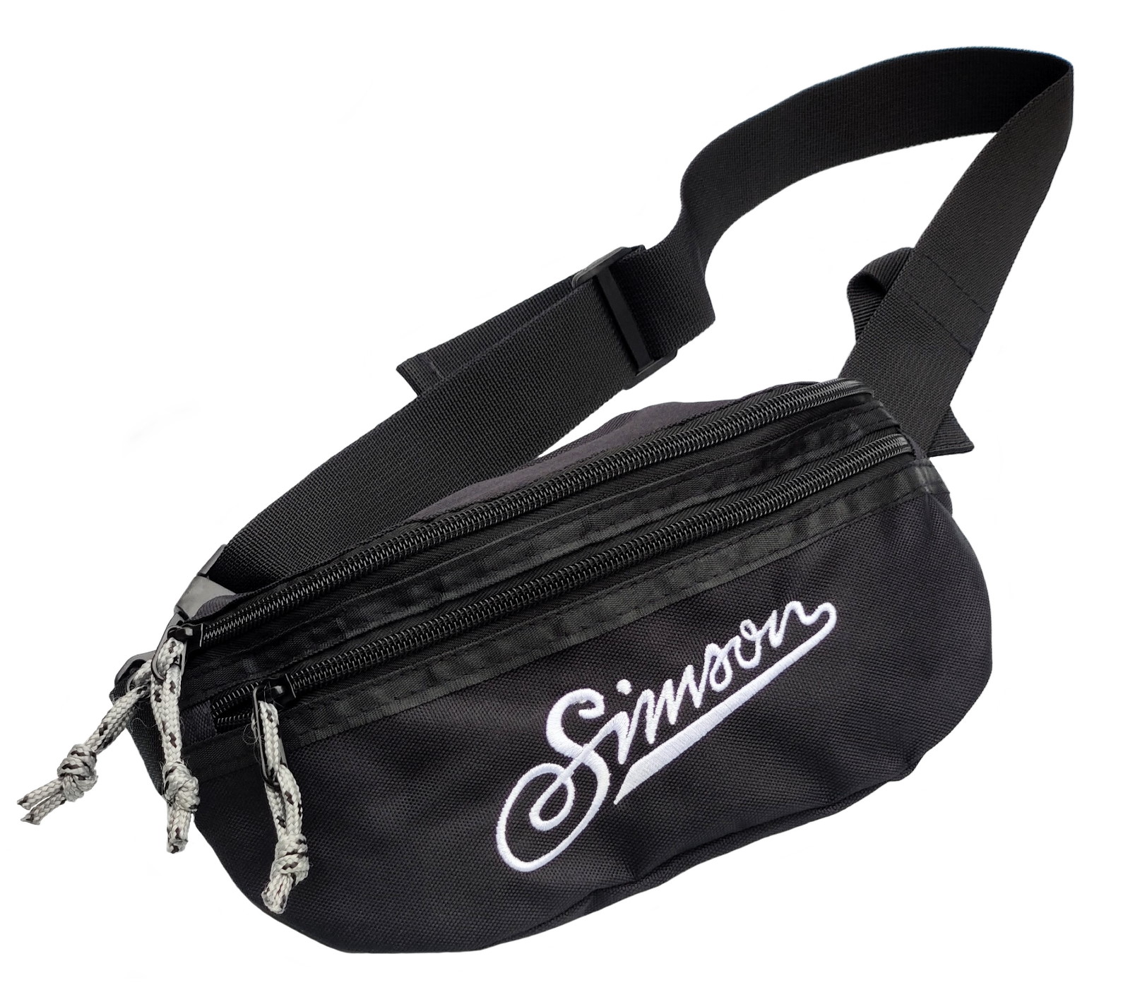 Bauchtasche Gürteltasche Hüfttasche SIMSON  Nylon schwarz mit weißem Logo
